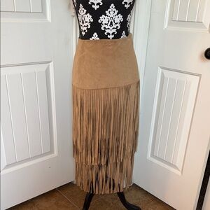 New York & Co Fringe Skirt